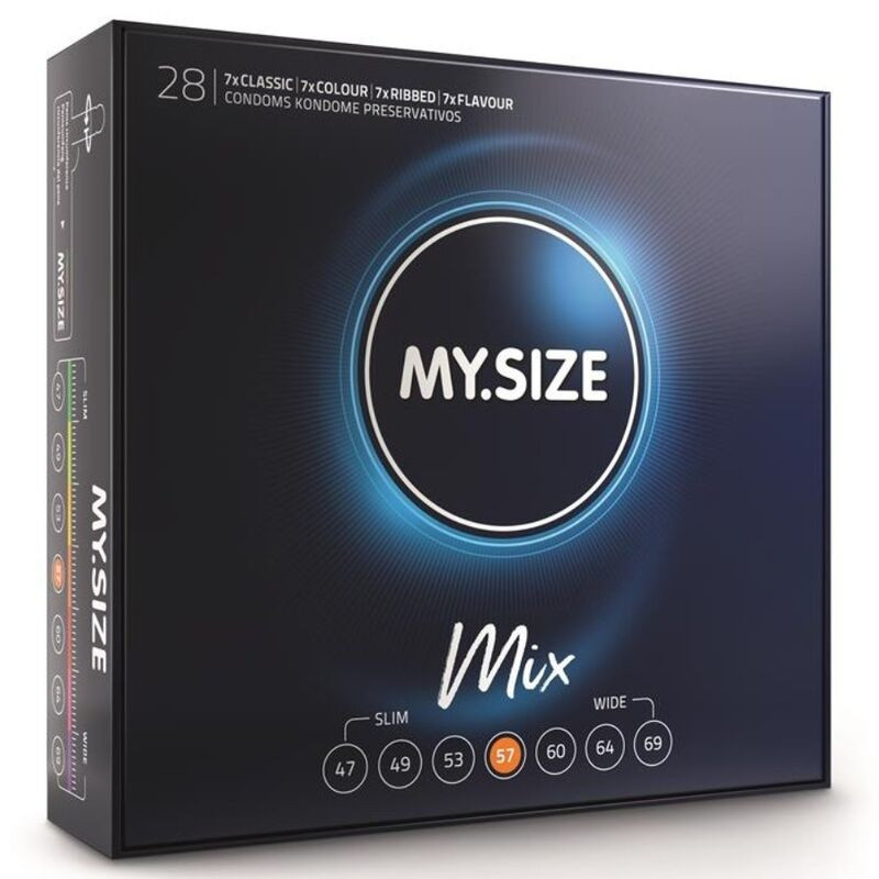My Size - Mix Préservatifs 57 Mm 28 Unités